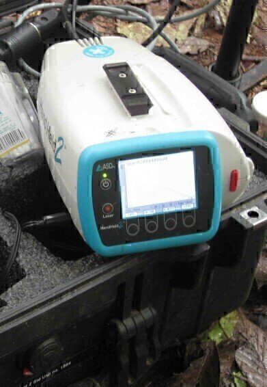 Handheld Spectrometer used in the Amazon Rainforest by the Tropical Forest Science Group
