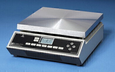 New Aluminium Topped Programmable Hot Plate for Work with Solids Directly on the Heater Surface
