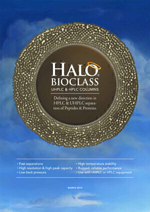 HALO BioClass for fast, high resolution separations of biomolecules
