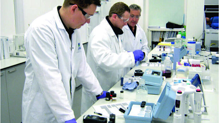 Chlorine Method for a new water testing laboratory in wales
