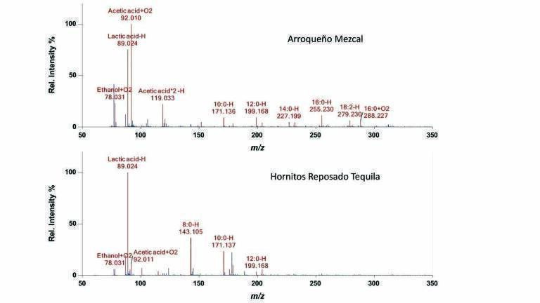 Ambient Ionisation MS and GC-MS Analysis and Identification of Aroma Compounds in Agave Based Alcoholic Beverages