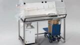 Bulk powder weighing & dispensing enclosure