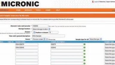 Efficient Organisation and Tracking of Samples