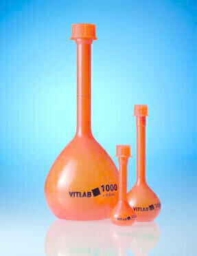 Volumetric Flasks with Light Protection Superior to Amber Glass