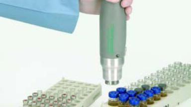 Electric Crimper/Decapper Now Handles More Flip Cap Aluminum Seals