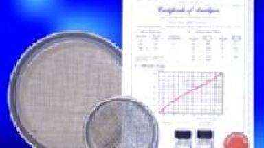 Single Shot Calibration Standards for Small Test Sieves at Achema 2006