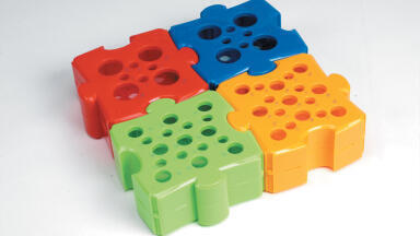 Puzzle Rack Is Fun and Functional