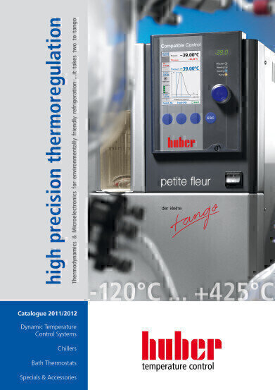 Huber Kältemaschinenbau present temperature control innovations in the new 2011/2012 catalogue