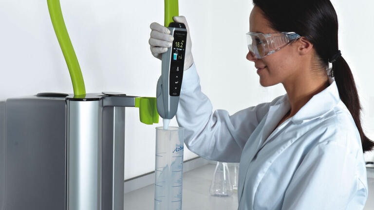 Low Volume Ultrapure Water from a Single Innovative System