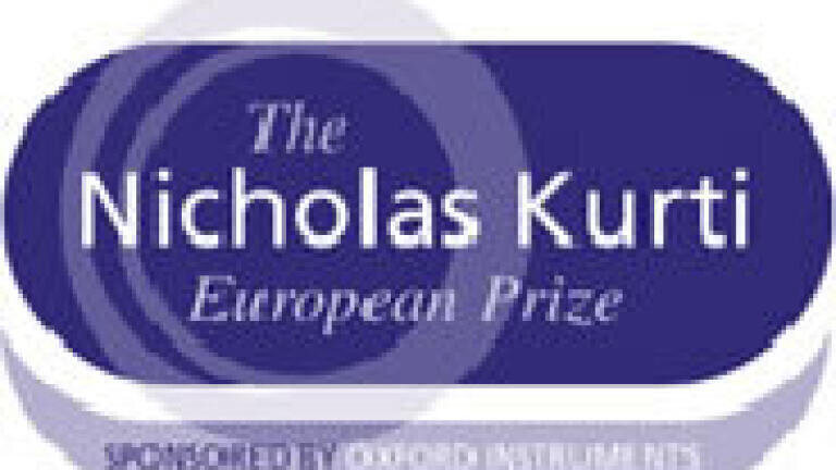 Winner of Nicholas Kurti European Science Prize