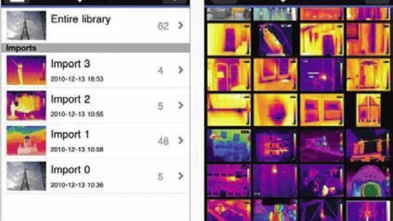 Thermal Imaging Camera App for the iPad, iPod Touch, or iPhone