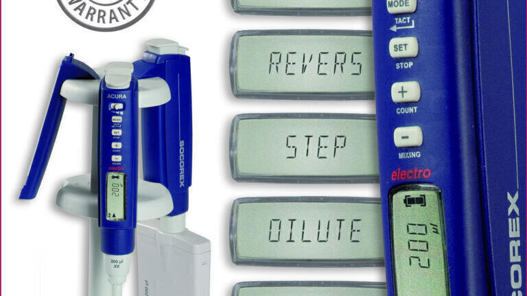 Acura® electro Electronic micropipettes - new model release from Socorex