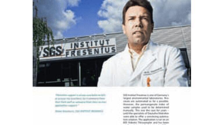 SGS INSTITUT FRESENIUS Automate Determination of Permanganate Index with Metrohm Autosampler