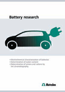 New Metrohm Brochure ‘Battery research’