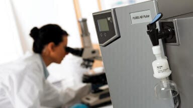 ELGA’S  PURELAB PULSE WITH UNIQUE RECIRCULATION DESIGN AND PATENTED EDI (PULSE) TECHNOLOGY