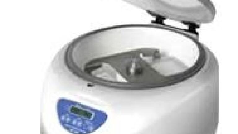 New - Low Speed Benchtop Centrifuge with Interchangeable Metal Rotors