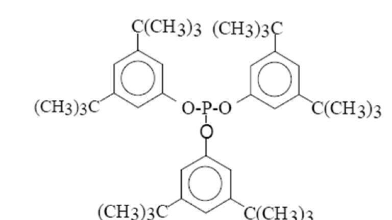 Molecular formula for aromatic phosphite extracted, h) Irgafos® 168