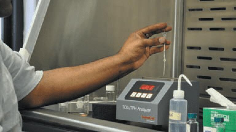 Calibrated Infrared Analysers Provide Rapid On-Site Oil in Water or Soil Measurements