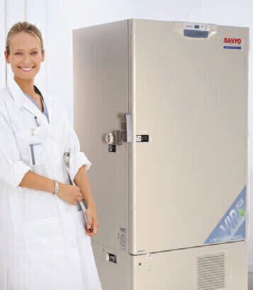 SANYO’s brand new MDF-U76V is the most energy-efficient 700 litre -86ºC freezer available