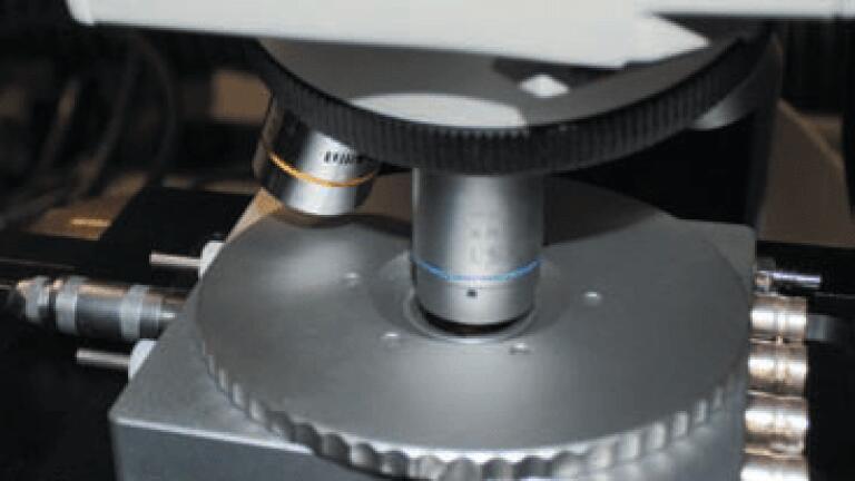 Temperature Controlled Probe Stage used in Conjunction with Raman Microscopy