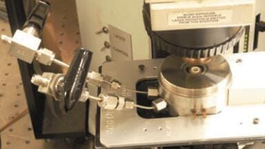 Temperature Controlled Stage Used as a Mini-Reactor to Study Heterogeneous Catalysis