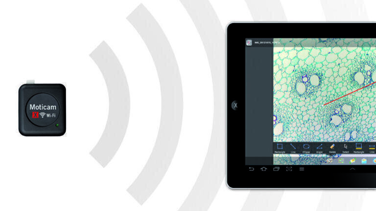 Motic launches a new Wi-fi microscopy camera, the Moticam X