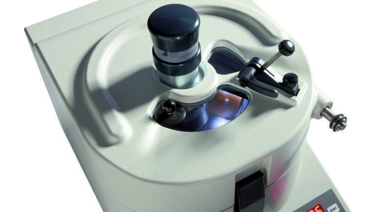 Mortar Grinder PULVERISETTE 2 - Easy setting and re-adjustment of the pestle pressure  