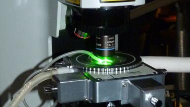 Motorised Heating and Freezing Microscope Stage used for Fluid Inclusion Studies