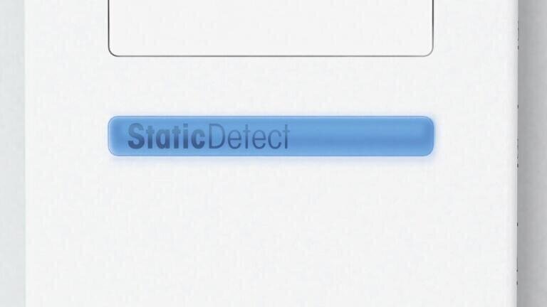 StaticDetect™ and the compact point electrode ensure results are free from electrostatic influence