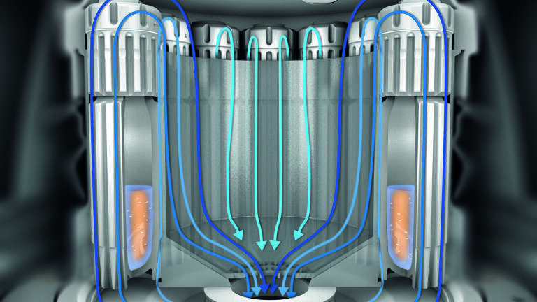 The built-in cooling unit, exhaust, rotor and vessels (with cooling fins) fit together perfectly and provide the most effective cooling system available.