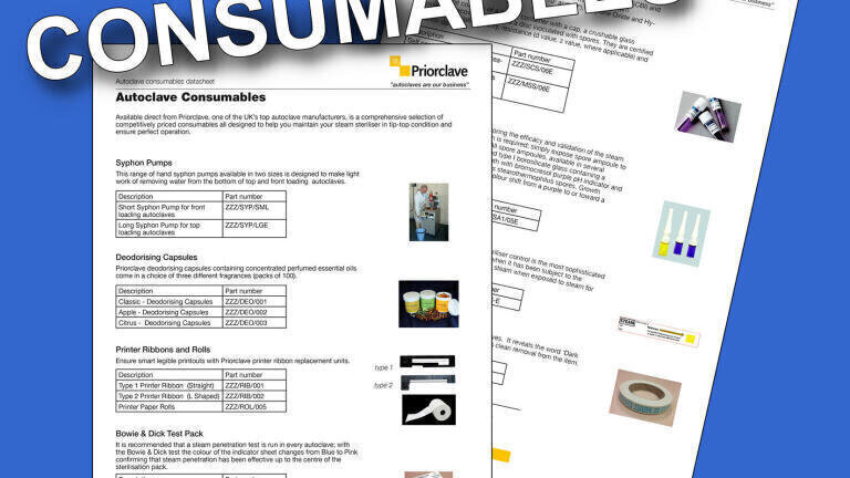 New Autoclave Consumable Range Launched