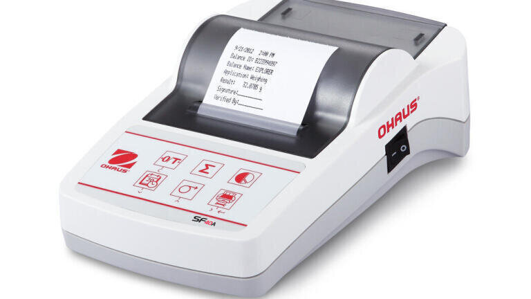 New Portable Printer to Operate in Conjunction with Balances and Scales