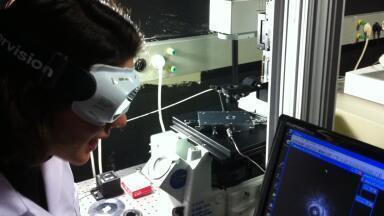 Temperature Controlled Stage used to study Metal-organic Frameworks using Second Harmonic Generation Microscopy