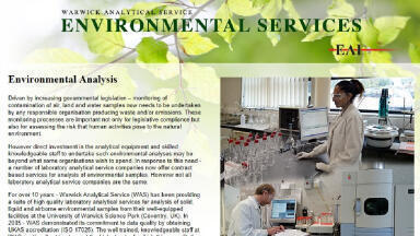 Environmental Sample Analysis Service