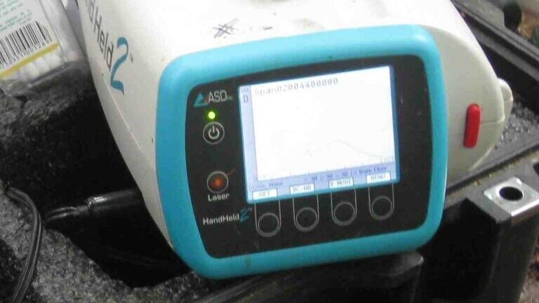 Handheld Spectrometer used in the Amazon Rainforest by the Tropical Forest Science Group