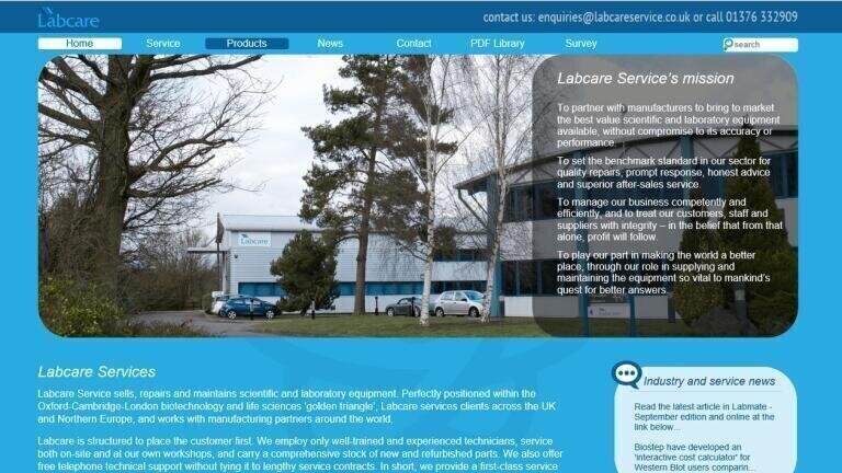 New Website Features Full Range of Product Service and Support Packages