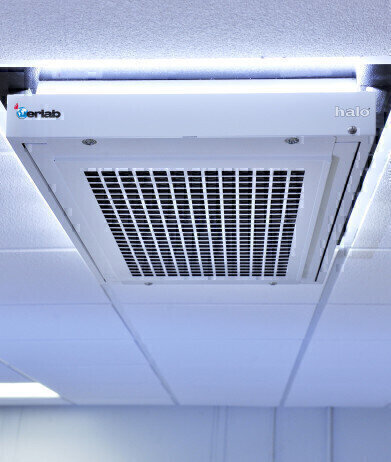 Erlab introduces Halo, a new ceiling mounted laboratory air filtration system
