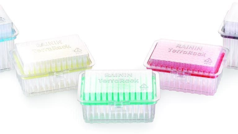 Rainin TerraRack Reduces Plastic Tip Box Waste