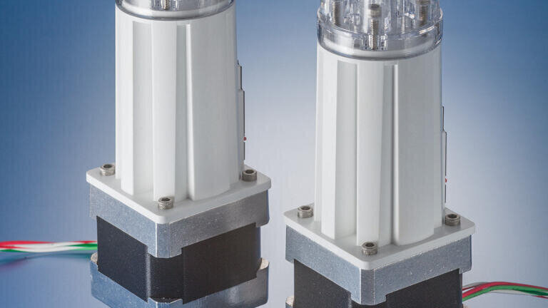 Miniature, Chemically Inert Stepper Dispense Pump