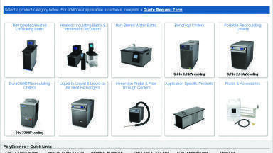 PolyScience Website Now Features Product Finder for Over 300 Liquid Temperature Control Solutions