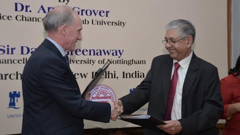 Partnership with Indian university opens new opportunities for Nottingham