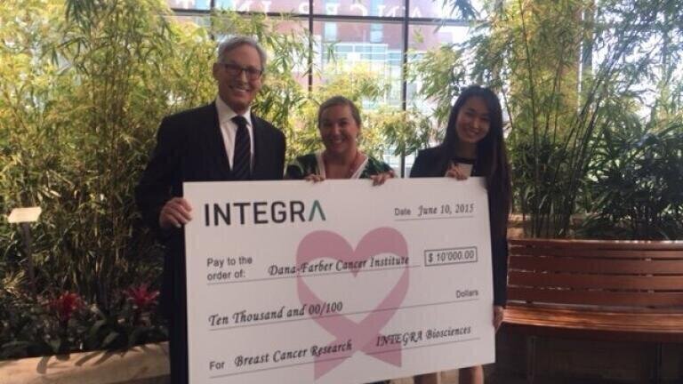 Integra Announces $10,000 Contribution to Dana-Farber Cancer Institute