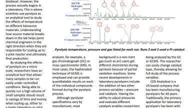Using Pyrolysis as a Laboratory Tool to Save Time And Money in Biofuel Analysis