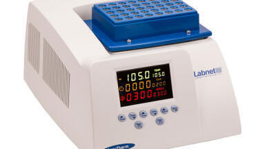 Labnet International's AccuTherm™ Microtube Shaking Incubator with eight blocks