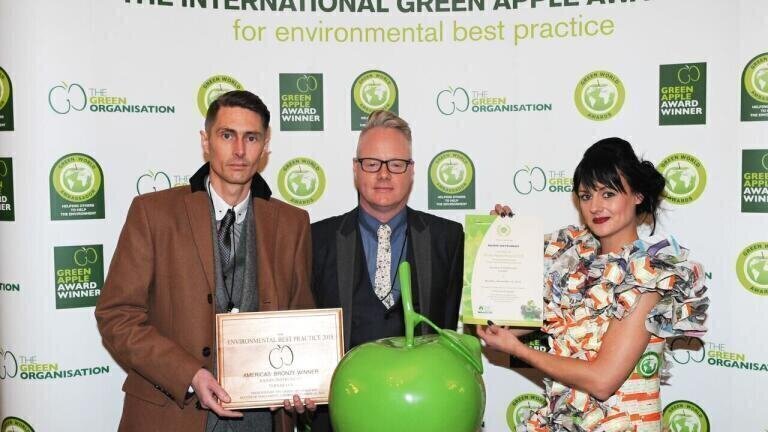 Rainin TerraRack™ wins Green Apple Environment Award
