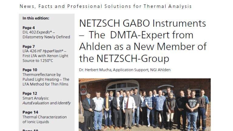 OnSet 15: The latest version of the NETZSCH customer magazine is available now!