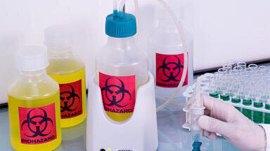 Easy Aspiration of Small Volumes of Biological Liquid Waste