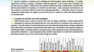 Guide for Selecting a Flowmeter