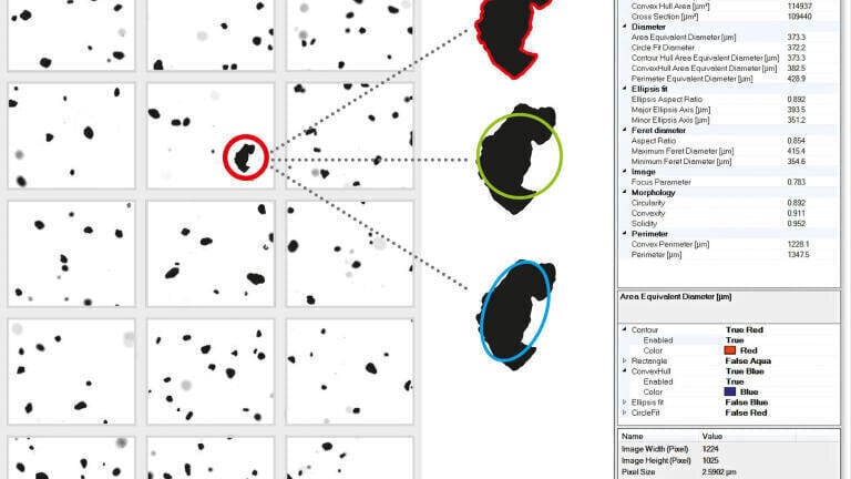 Single image analyses from the image gallery.
