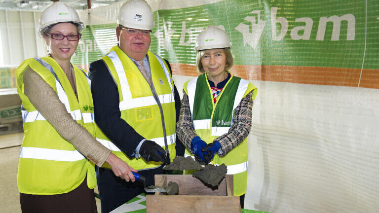 Topping Out Ceremony at Glasgow Imaging Centre